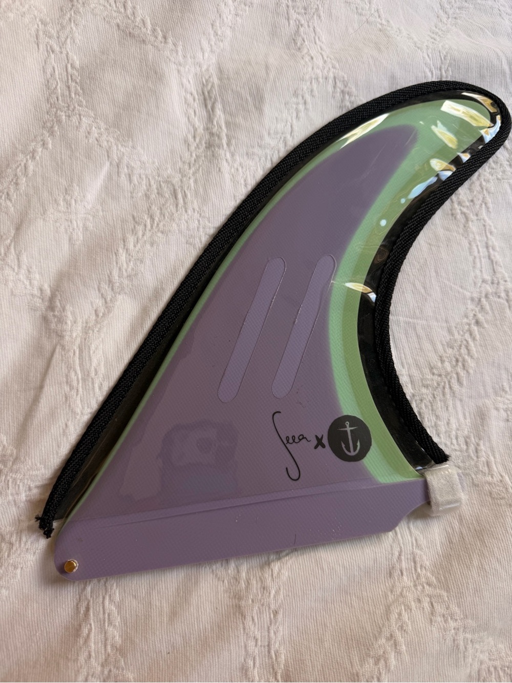 Seea captain fin co surfboard fin purple NWT